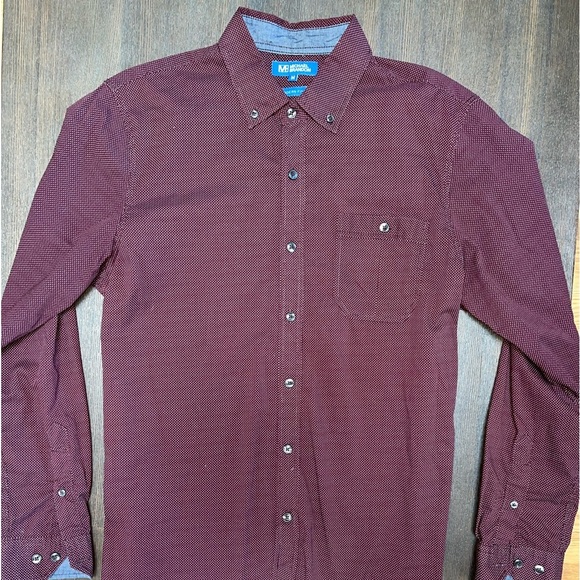 MICHAEL BRANDON Modern Fit Casual Dress Up Shirt Size Medium - Picture 1 of 10